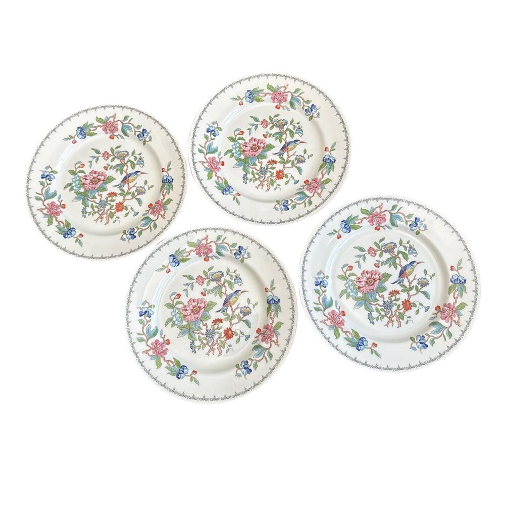 Vintage Aynsley Pembroke Fine English Bone chine Set of 4 Dinner Plates